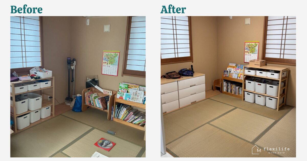 子ども部屋｜遊びやすく、戻しやすいレイアウトに